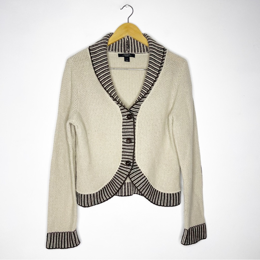 MaxMara Weekend Cardigan Sweater Elbow Patches Size Large